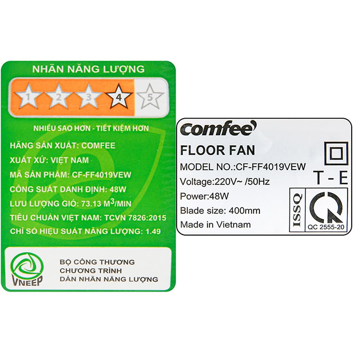Quạt lửng Comfee CF-FF4019VEW 48W - Hàng chính hãng