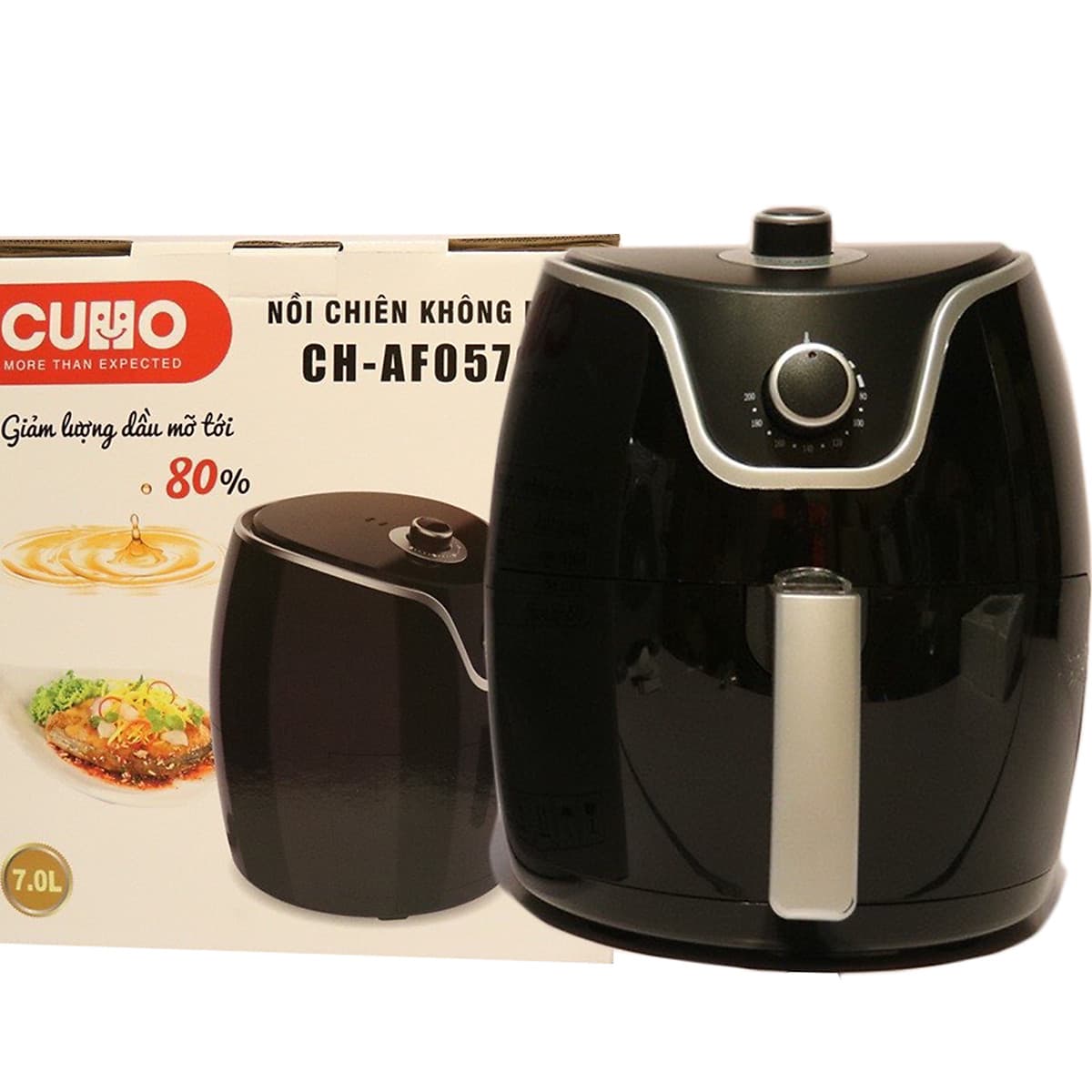 Nồi Chiên Không Dầu 7L CUHO CH-AF5070 Công Nghệ Rapid-Air Thưc Phẩm Chín Đều Giảm Mỡ Thừa Tốt Cho Sức Khỏe-Hàng Chính Hãng