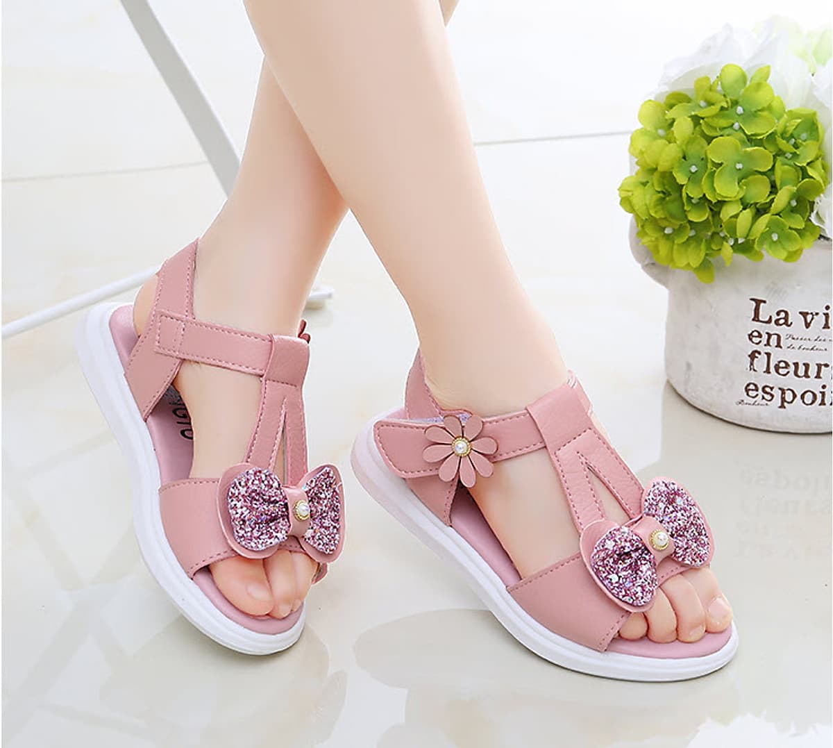 Sandal bé gái 3 - 12 tuổi kiểu dáng Hàn Quốc SG31