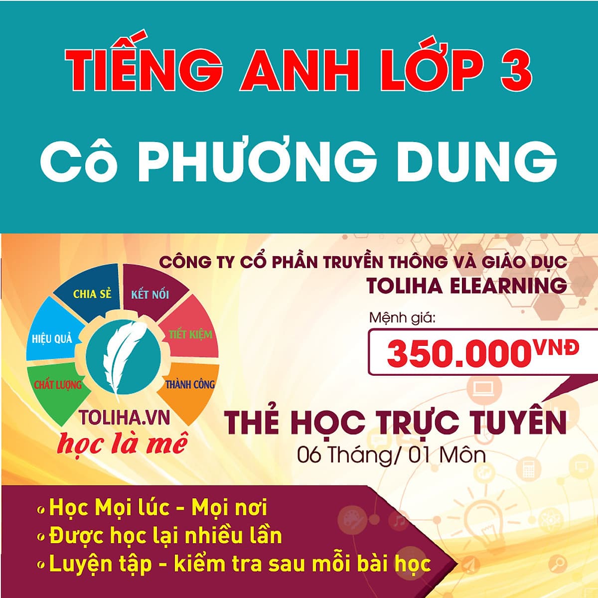 Khóa học TIẾNG ANH LỚP 3 - Cô Phương Dung - 06 tháng