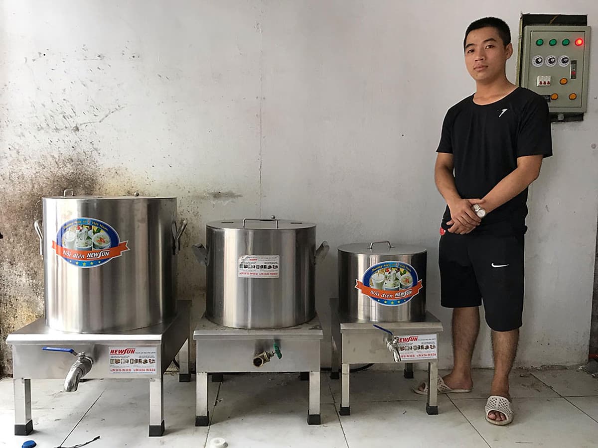 Nồi Nấu Phở Tủ Điện Rời Công Nghiệp NEWSUN - Hàng Chính Hãng