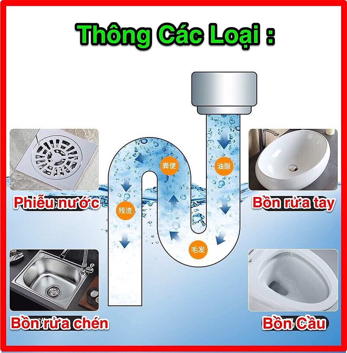 Bột Thông Cống Cực Mạnh-268g-TVS55-Hạt Trắng