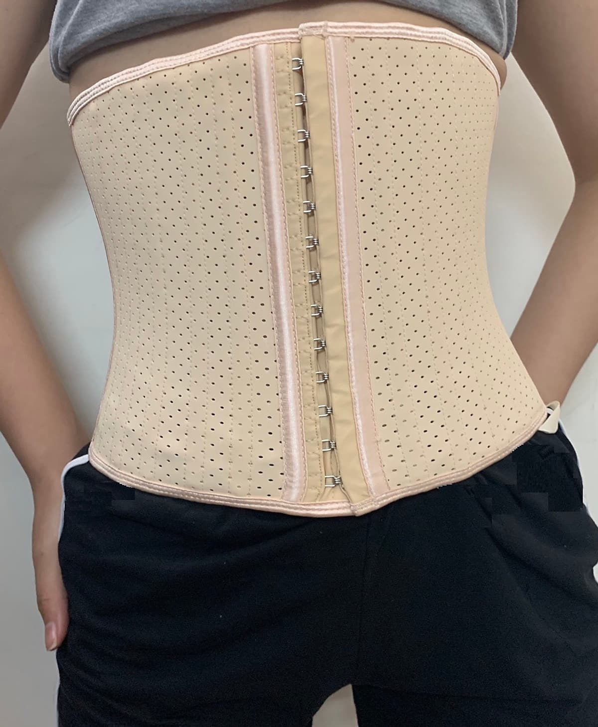 Đai Gen Bụng Latex 25 Xương Lỗ Ngắn Cao 25cm Mxx