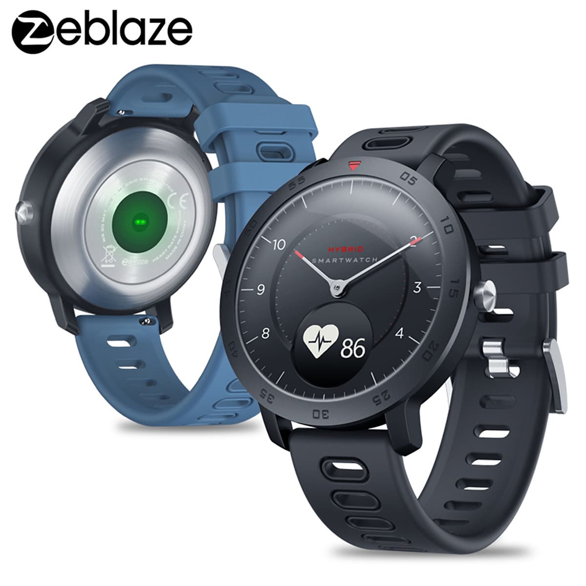 Đồng hồ thông minh Zeblaze HYBRID màn hình OLED 0.49"  Bluetooth 4.0 hỗ trợ đo nhị tim, huyết áp, theo dõi giấc ngủ
