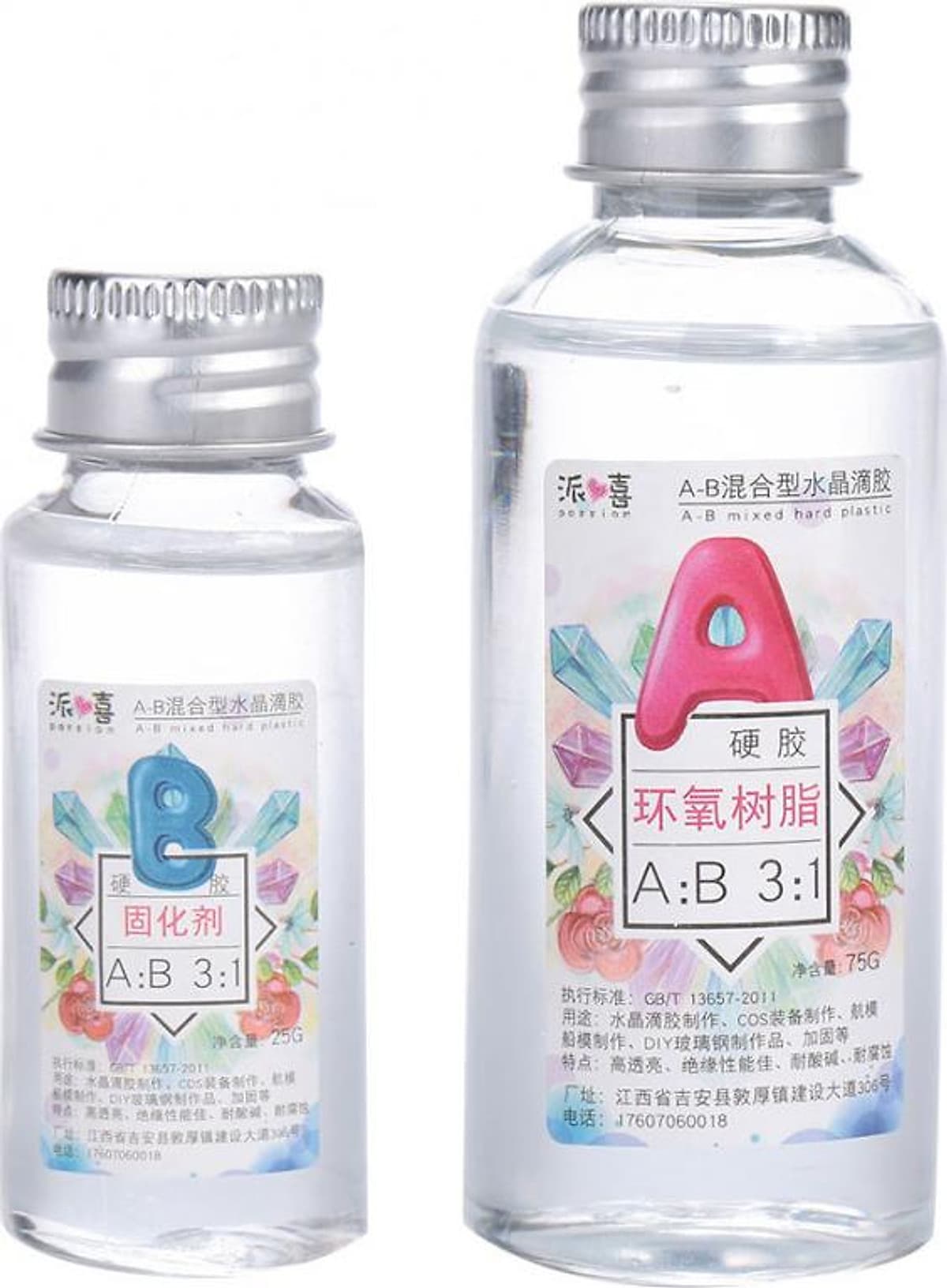 Keo Resin Epoxy Đổ Khối Trong Suốt (2 Chai)