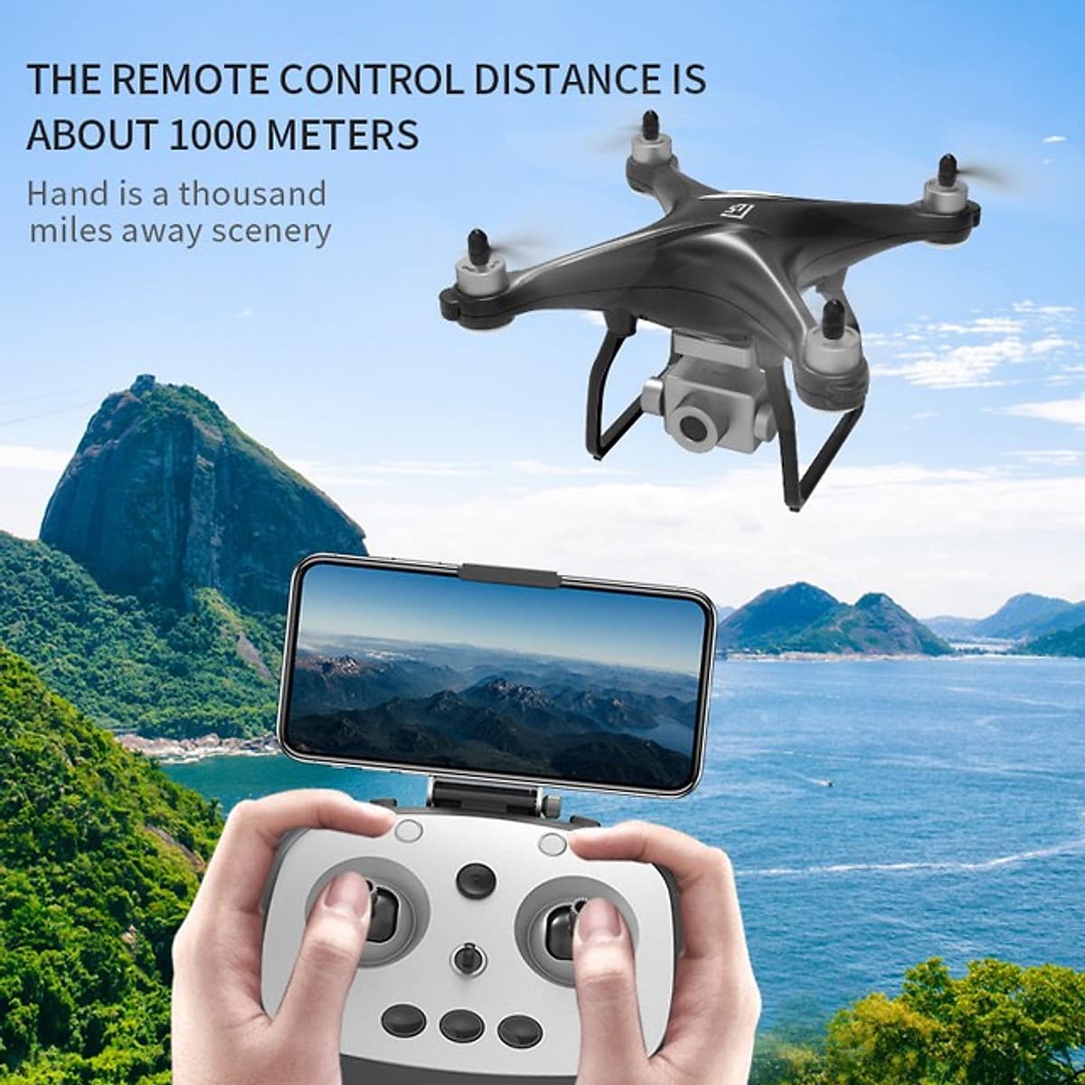 Máy bay Flycam L5 PRO, Camera 4K, Gimbal chống rung 3 trục, Truyền ảnh trực tiếp về điện thoại - Hàng Chính Hãng