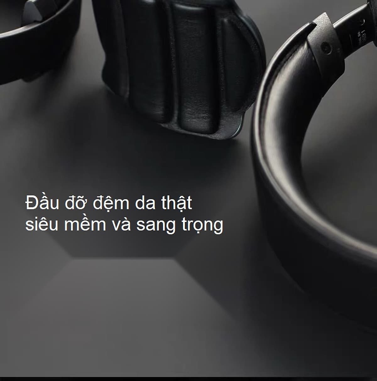 Giá treo tai nghe chụp tai nhôm nguyên khối đầu đỡ lớn bọc da cao cấp