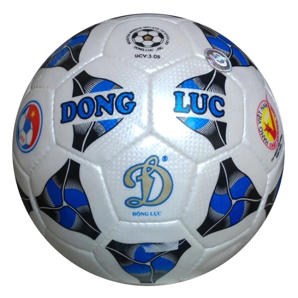 Quả bóng đá Động Lực Cơ bắp UCV 3.05 số 5 (Tiêu chuẩn thi đấu, Kèm kim bơm và lưới đựng bóng).