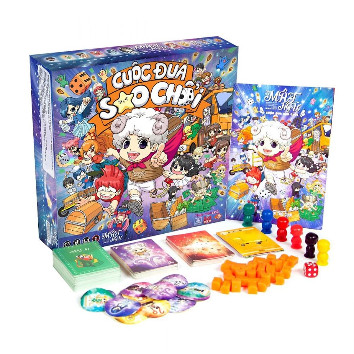 Combo Boardgame Lớp Học Mật Ngữ - Cuộc Đua Sao Chổi và 100 sleeves bọc bài