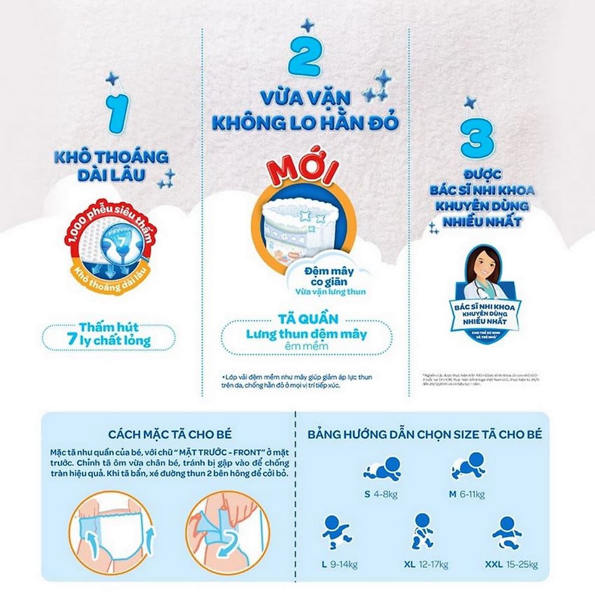 Tã quần siêu thấm Huggies Super Jumbo XXL gói 56 miếng