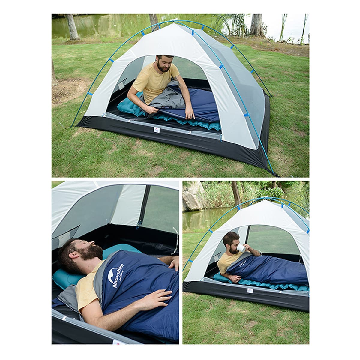 Túi ngủ văn phòng du lịch dã ngoại Naturehike ấm áp giữ nhiệt tốt hàng chính hãng