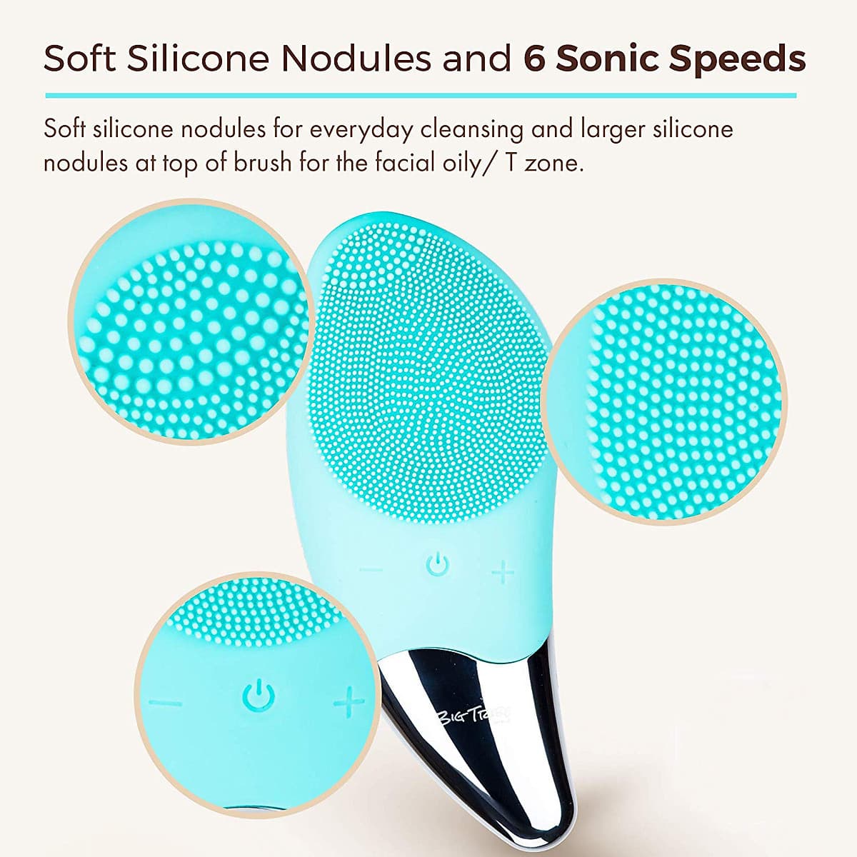 Máy rửa mặt mini massage tích hợp sóng âm BR-1020