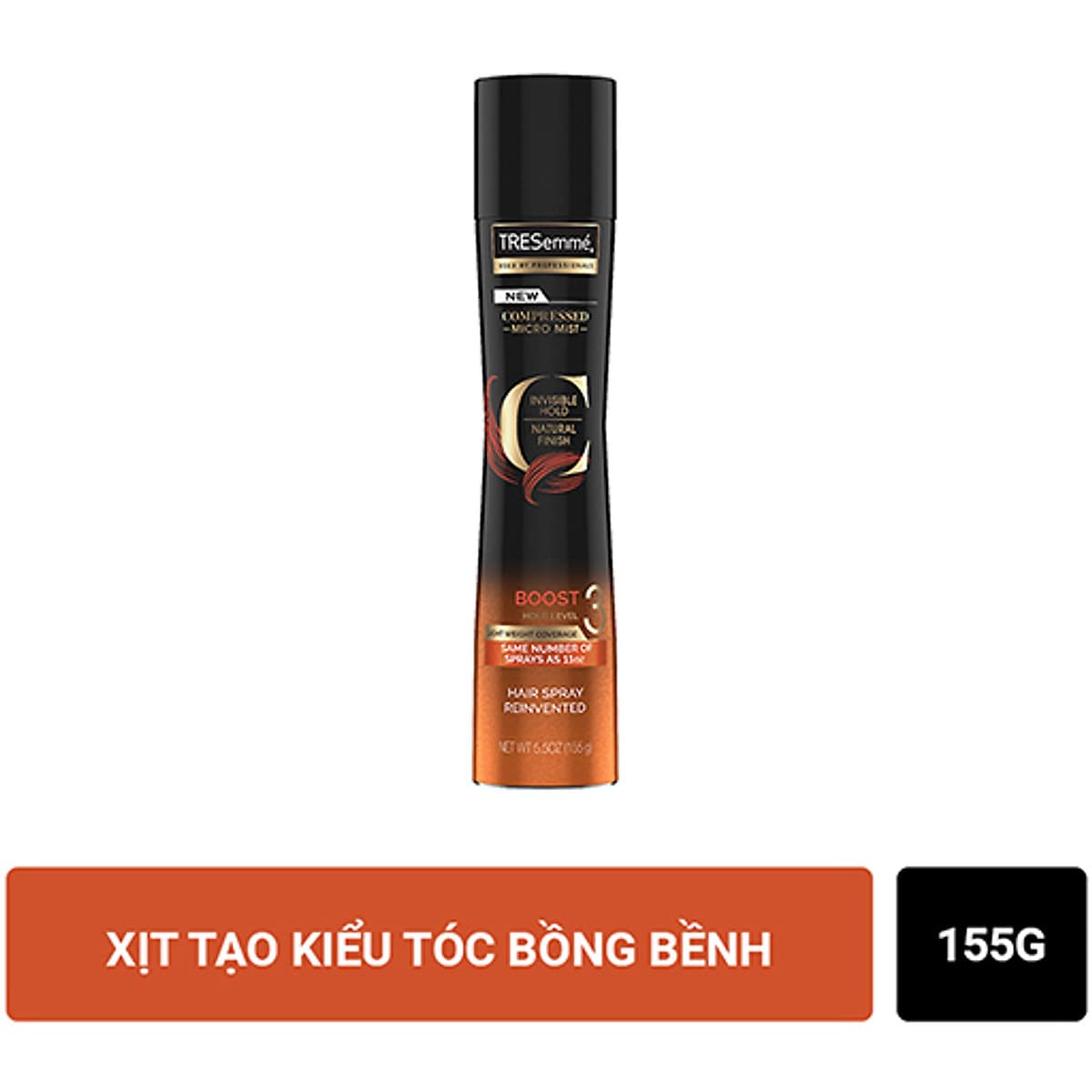 Xịt Tạo Kiểu Tóc Giữ Độ Phồng Tresemmé Compressed Micro Mist (155g)