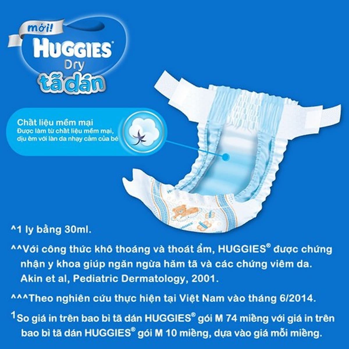 Tã dán sơ sinh Huggies mới (5kg-8kg) - Gói 88 miếng