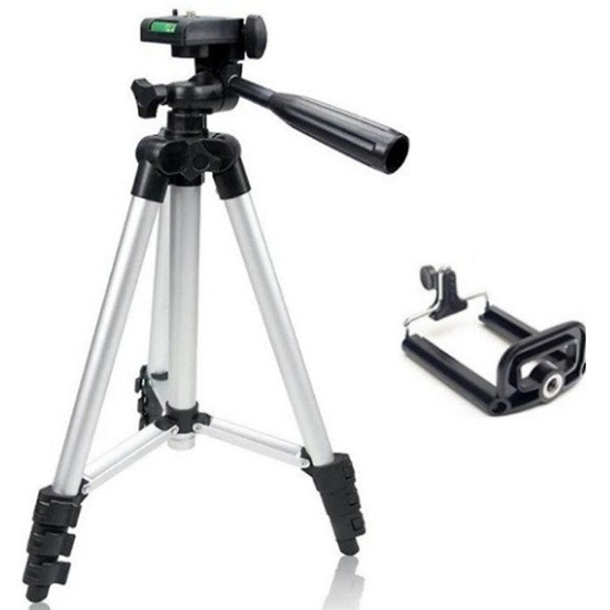 Giá đỡ 3 Chân Tripod 3110 G1 105cm Chuyên Chụp Hình Live Stream - giá đỡ điện thoại 3 chân - giá đỡ máy ảnh - gậy tự sướng selfie ( mầu bạc )