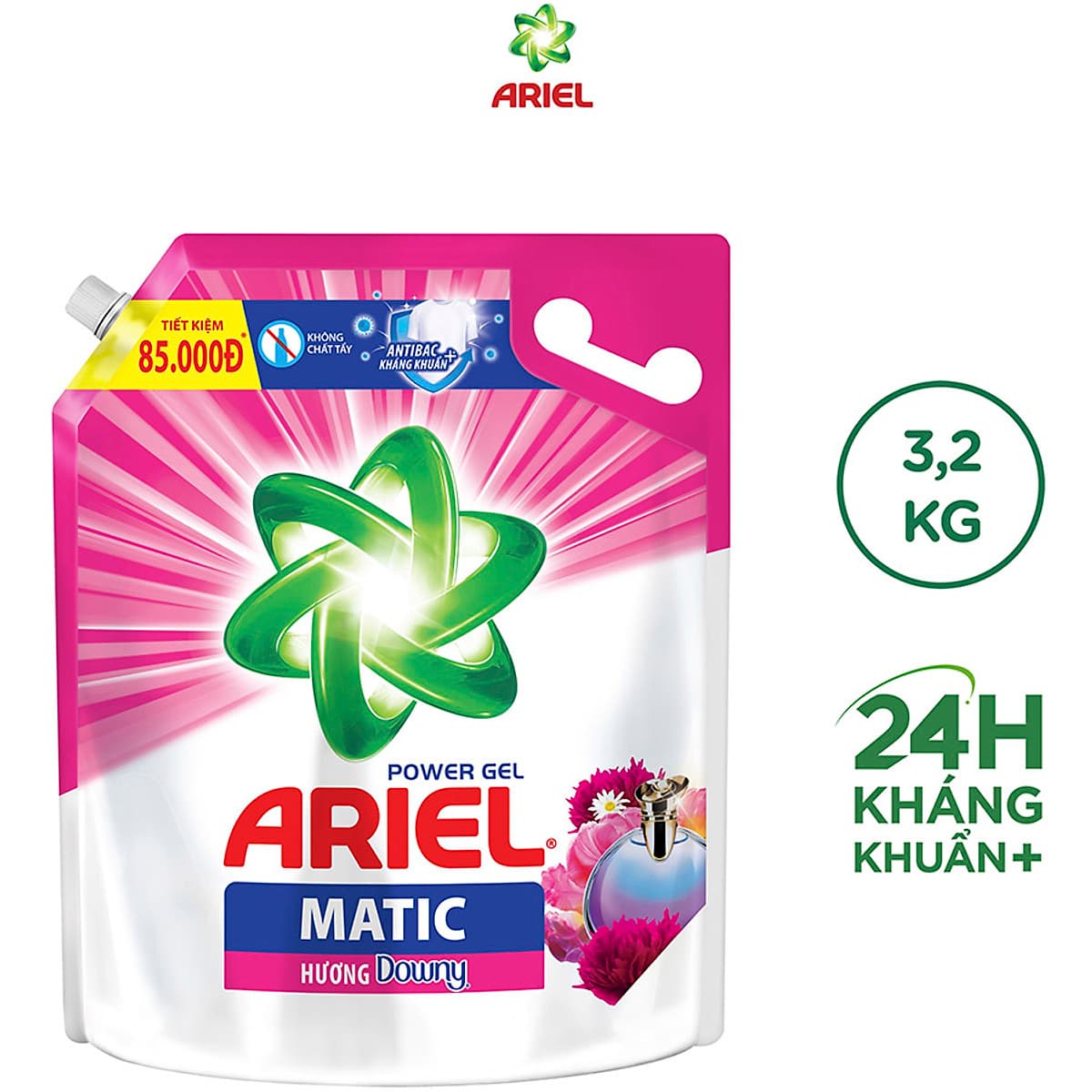 Nước Giặt Ariel Hương Downy Túi 3.2Kg