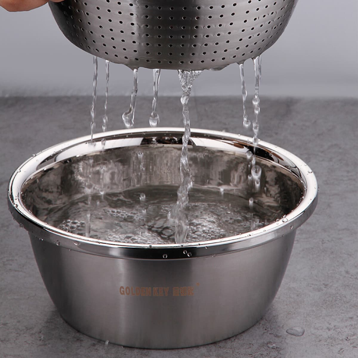 Rổ Inox Không Gỉ GOLDEN KEY 304 