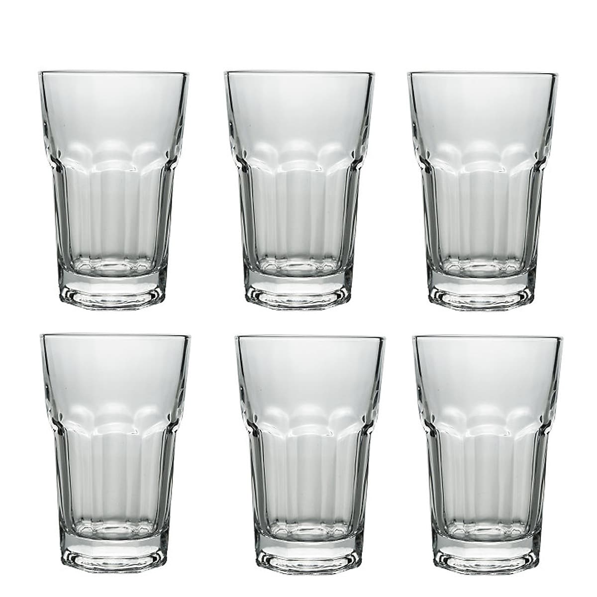 Bộ 12 Ly Cốc Thủy Tinh 8 Góc Trung 330ML Camdaco