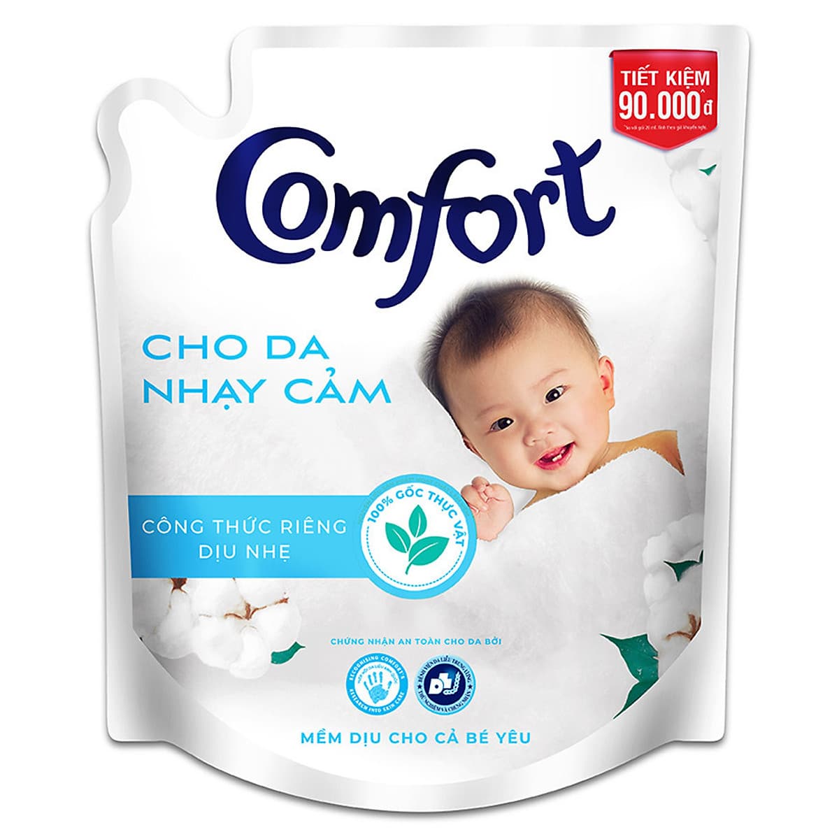 Nước Xả Vải Comfort Cho Da Nhạy Cảm Túi 2.6L - Phù Hợp Với Cả Em Bé (Giao mẫu ngẫu nhiên)