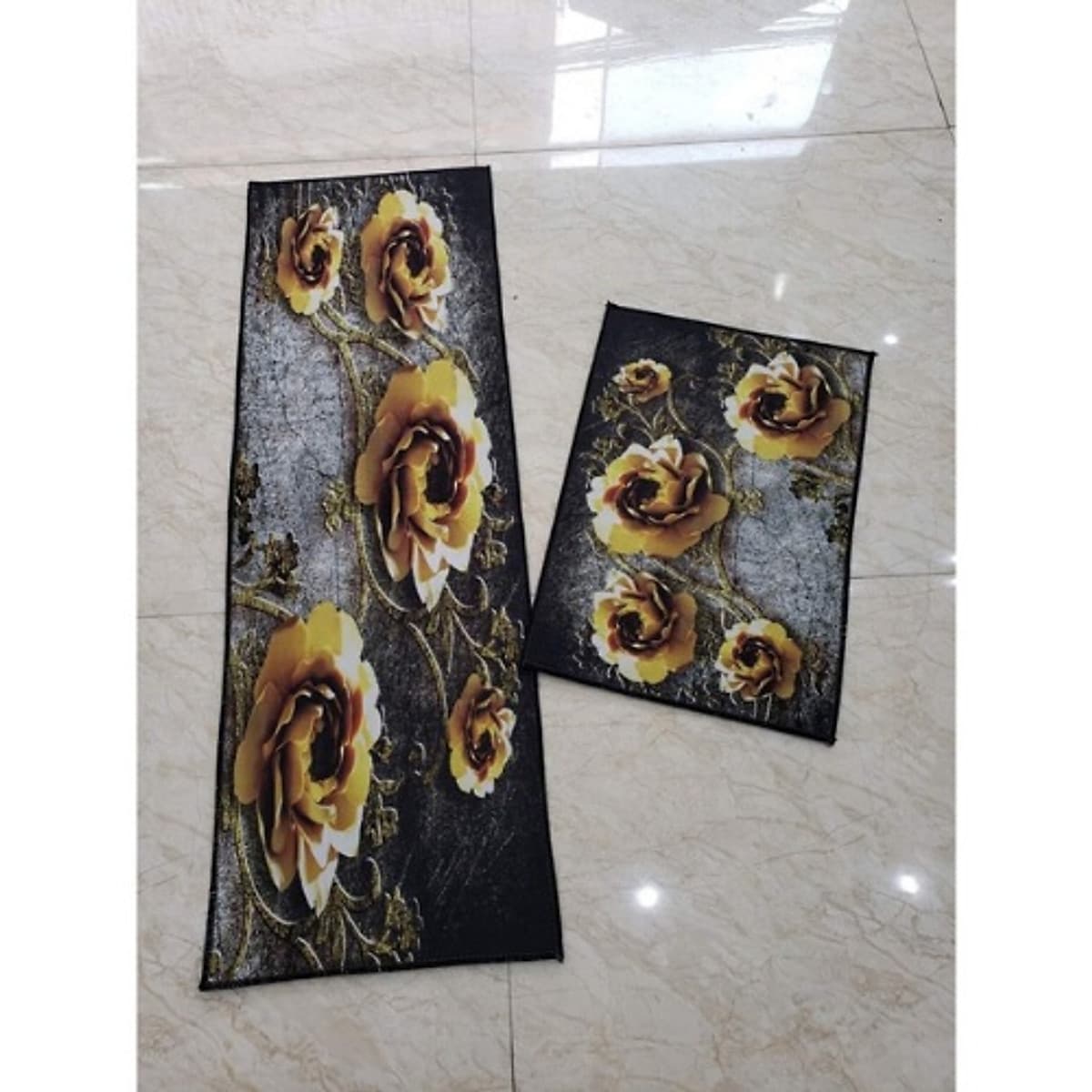 Thảm nhà bếp - Bộ 2 thảm lau chân 3d siêu đẹp - Giao hình ngẫu nhiên
