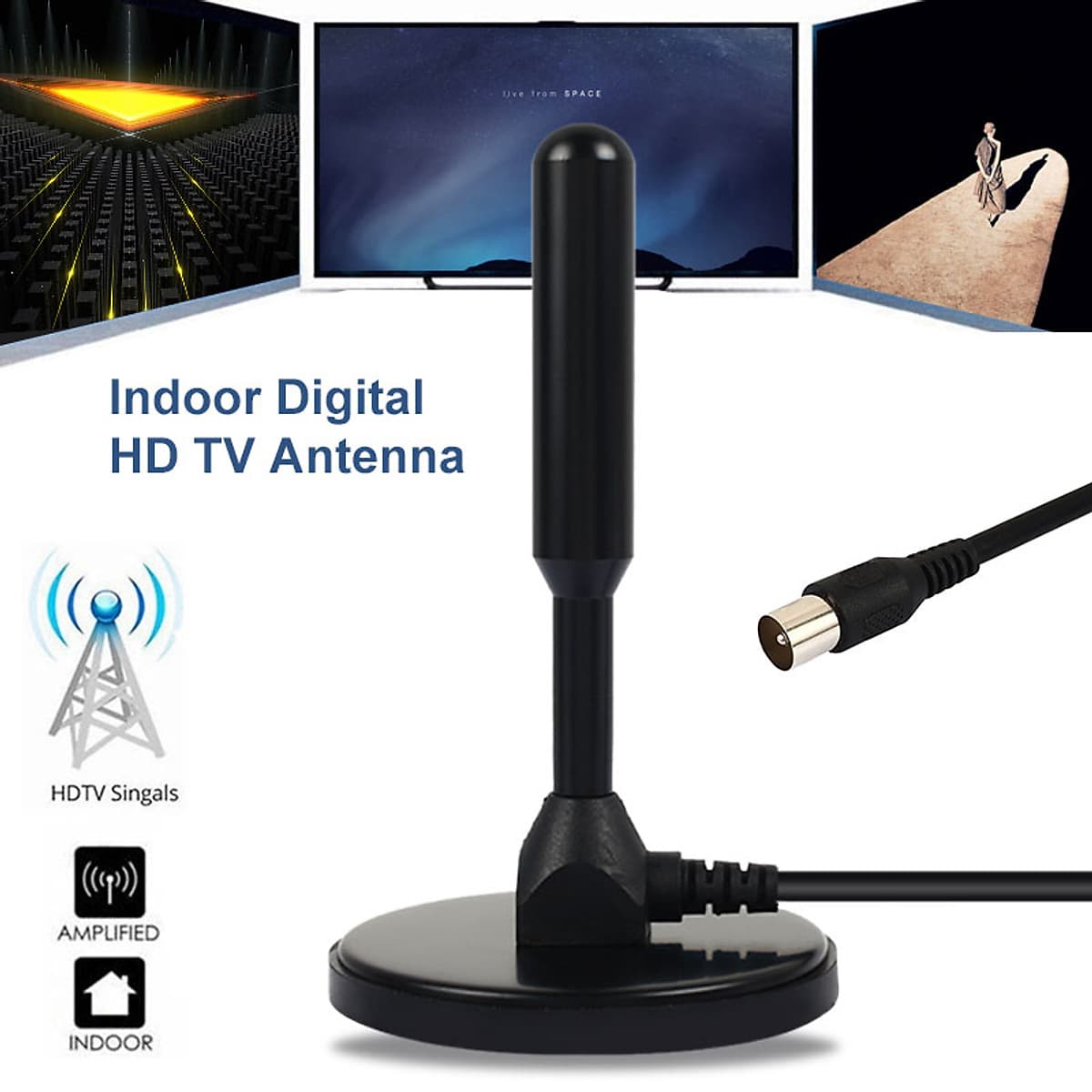 Ăng-ten Trong Nhà HDTV Cho Chất Lượng Full HD UHF VHF TV