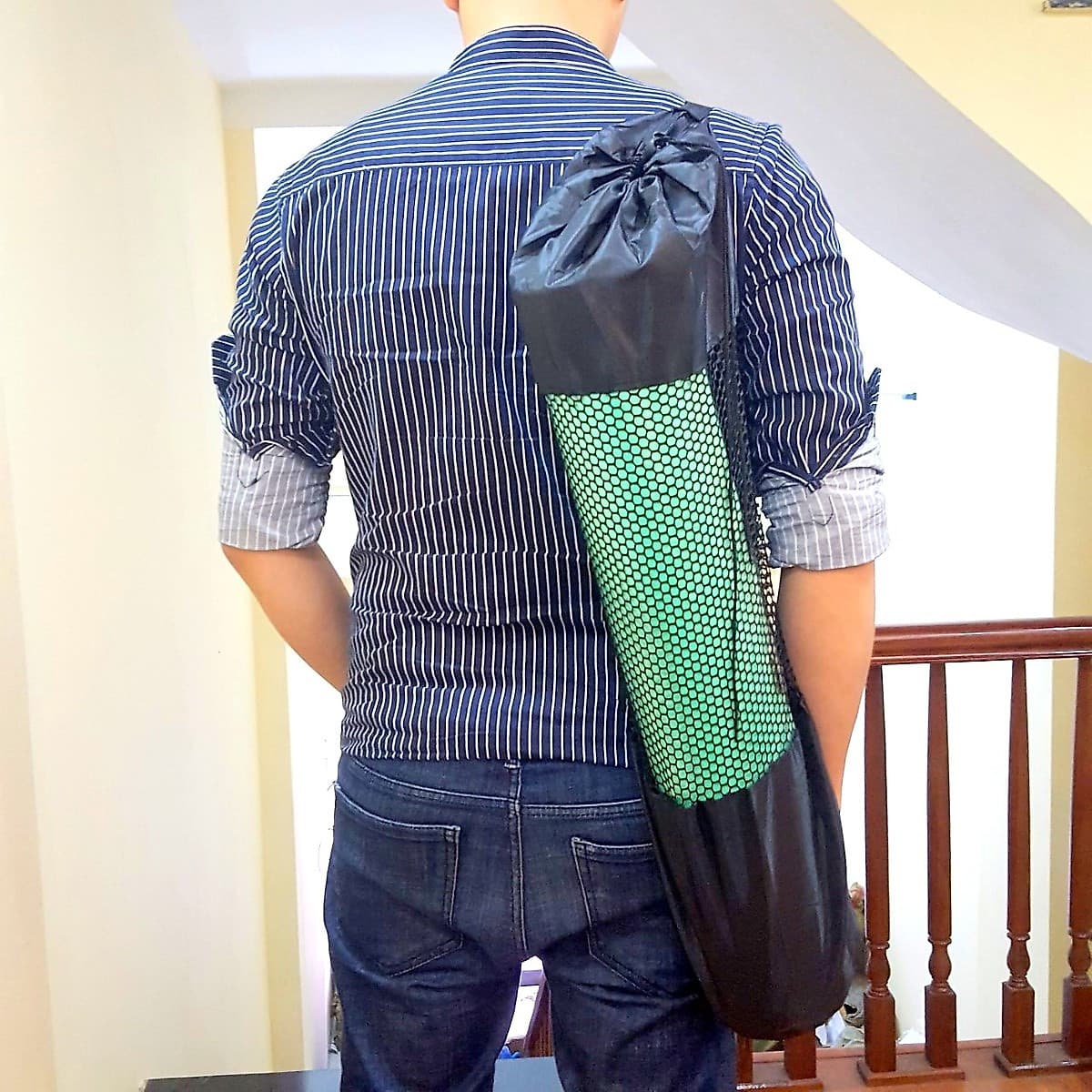 Thảm Tập Yoga Định Tuyến TPE 2 Lớp – Chọn Màu – Chọn Độ Dày + Bao Thảm Tập Yoga + Dây Buộc Thảm Tập Yoga Chính Hãng miDoctor 