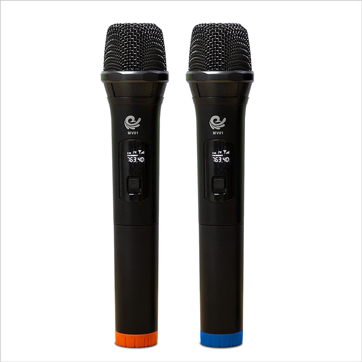 Bộ 2 Micro Karaoke Không Dây Model MV01 Siêu Hay - Kết Nối Xa Tới 35m, Kết Nối Loa Kéo, Amply Bằng Cổng MIC 6. - Hàng Nhập Khẩu