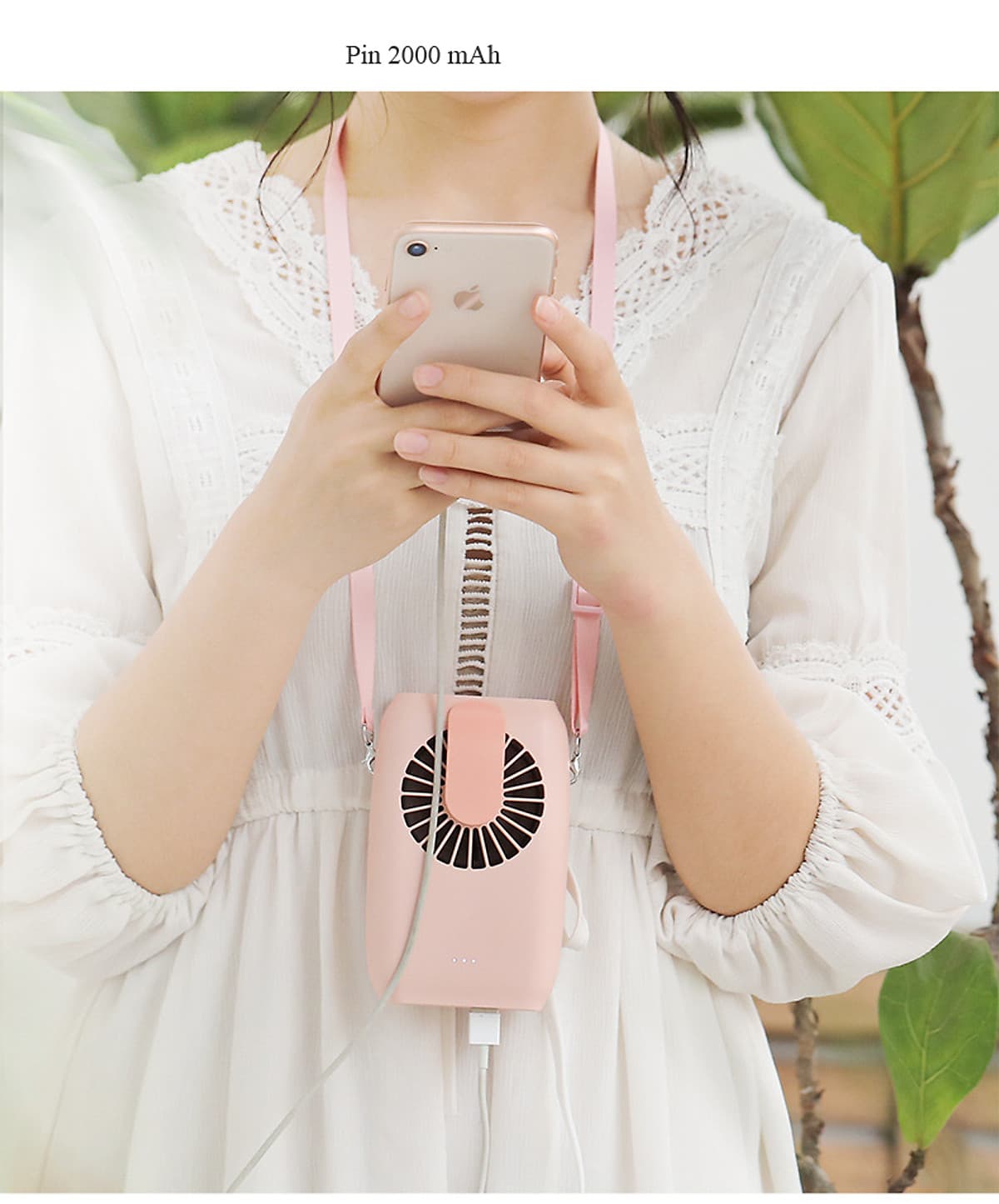 Quạt Treo Eo Lưng Kèm Dây Đeo Tích Hợp Sạc Thích Hợp Với Mọi Hoạt Động Làm Việc Giải Trí Subara GF-22