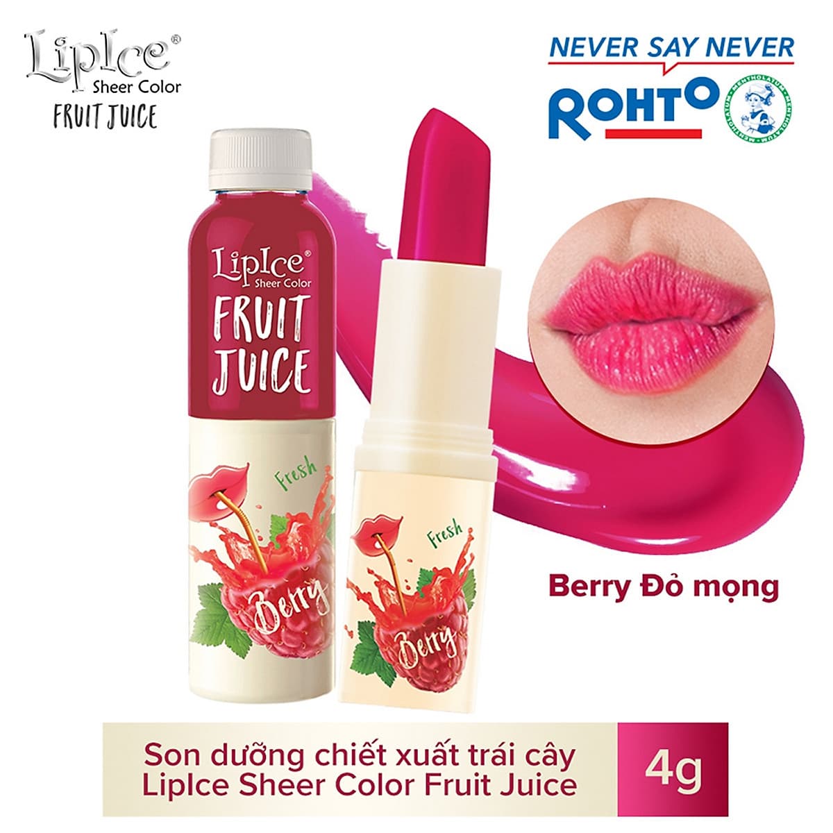 Son dưỡng chiết xuất trái cây Lipice Sheer Color Fruit Juice 4g