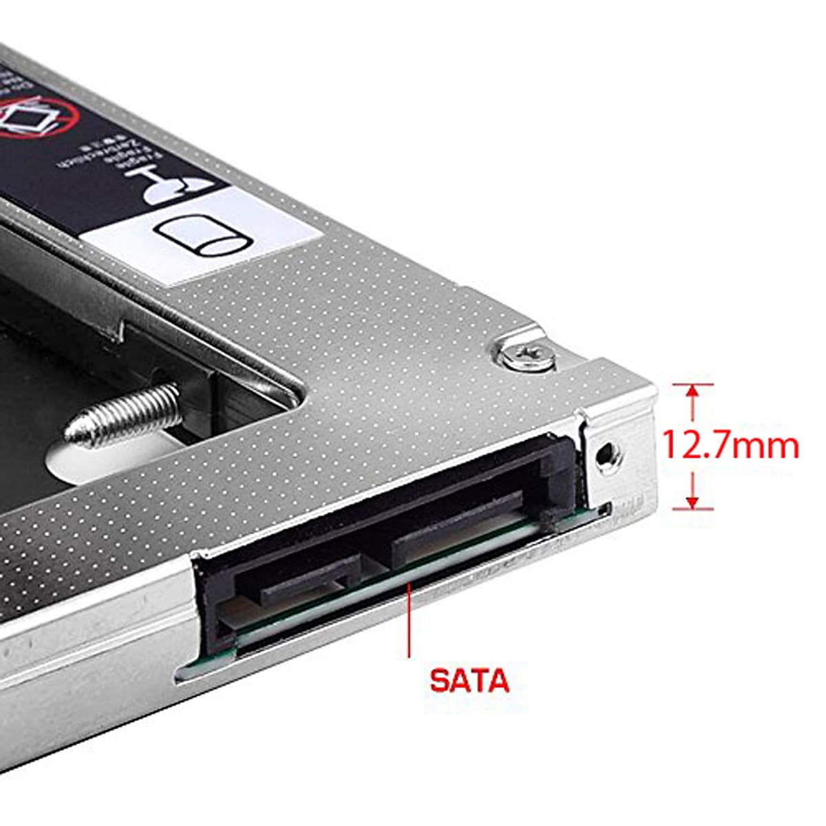 Caddy bay chuẩn SATA 9.5mm 12.7mm nhôm sần cao cấp, tặng tovit