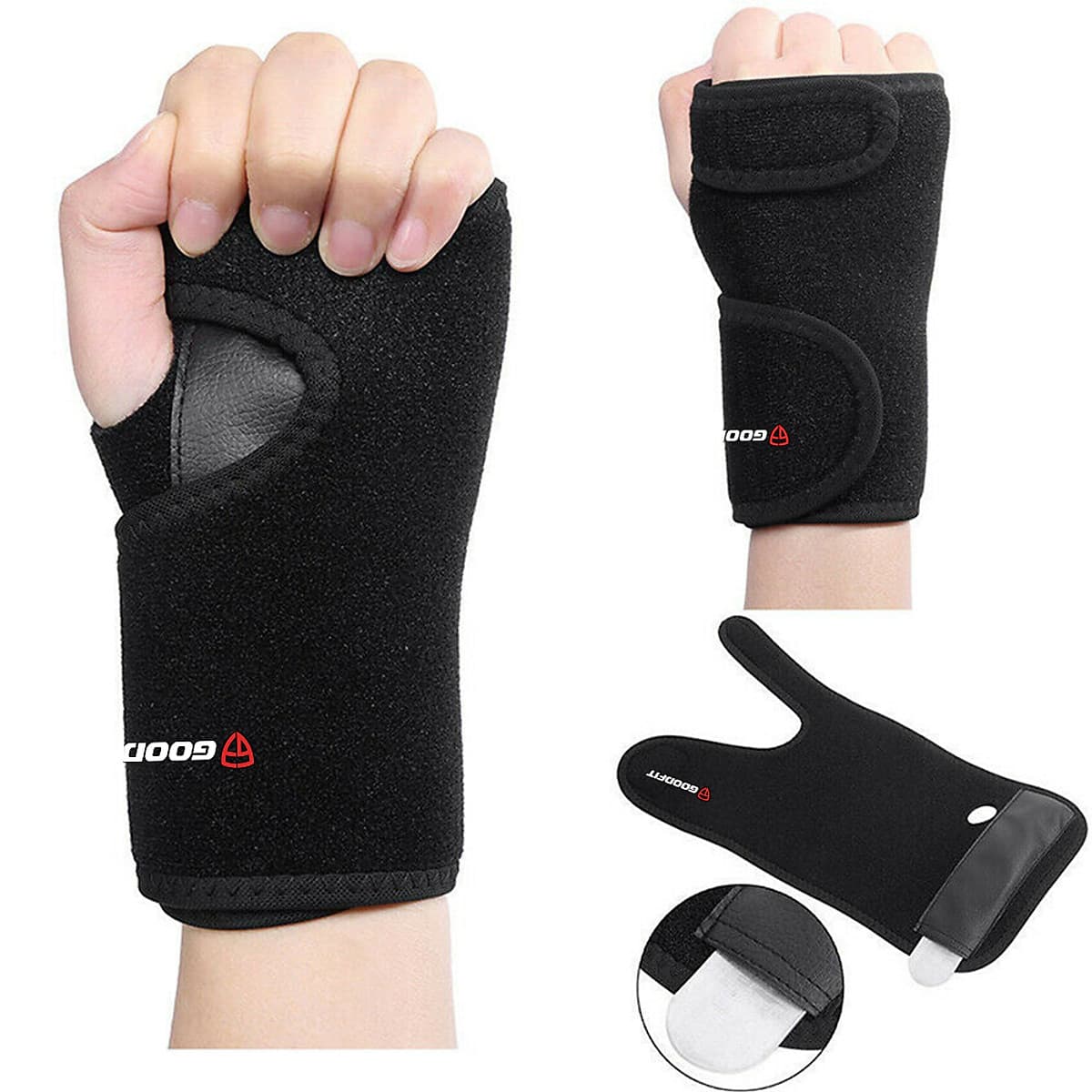 Băng nẹp cổ tay, cố định khớp cổ tay GoodFit GF304W