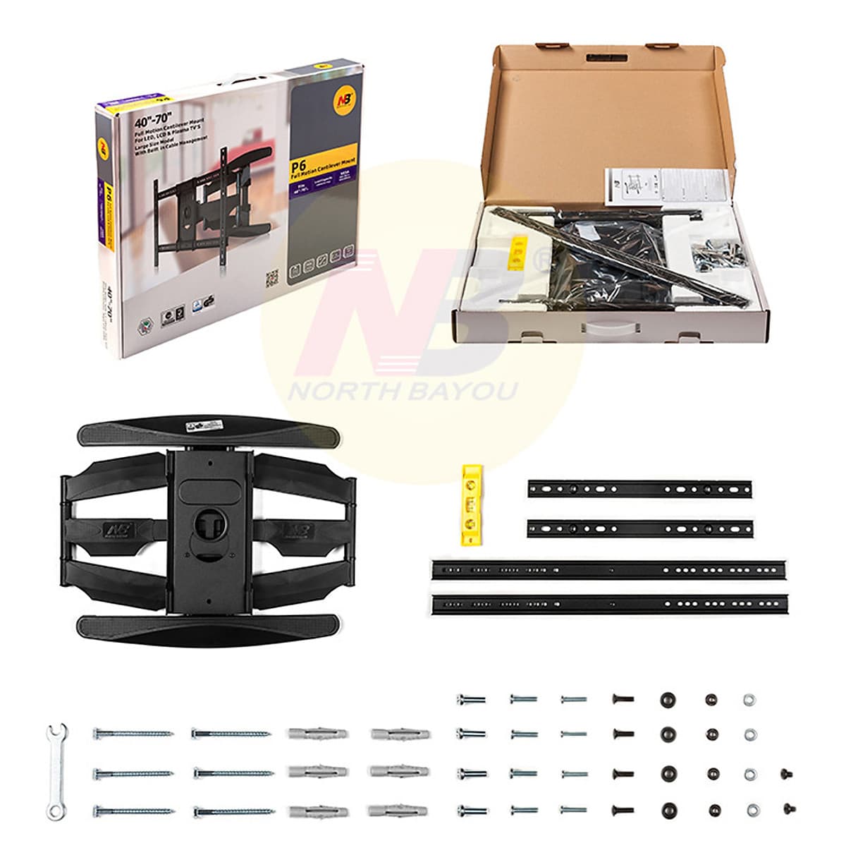 Giá Treo Tivi Gắn Tường Góc Xoay 360 độ - Nhập Khẩu | Dùng cho tivi 45-70"
