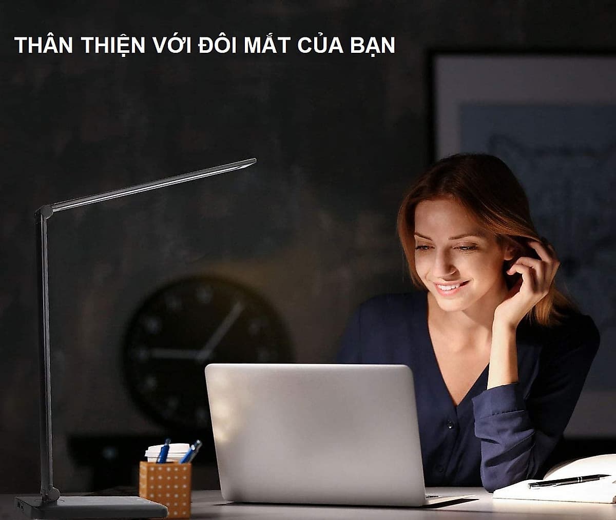 Đèn Bàn Học Đọc Sách, Làm Việc (Học Sinh, Sinh Viên, Văn Phòng) LED Chống Cận, Cảm Ứng Nhôm Cao Cấp eLights TD-621