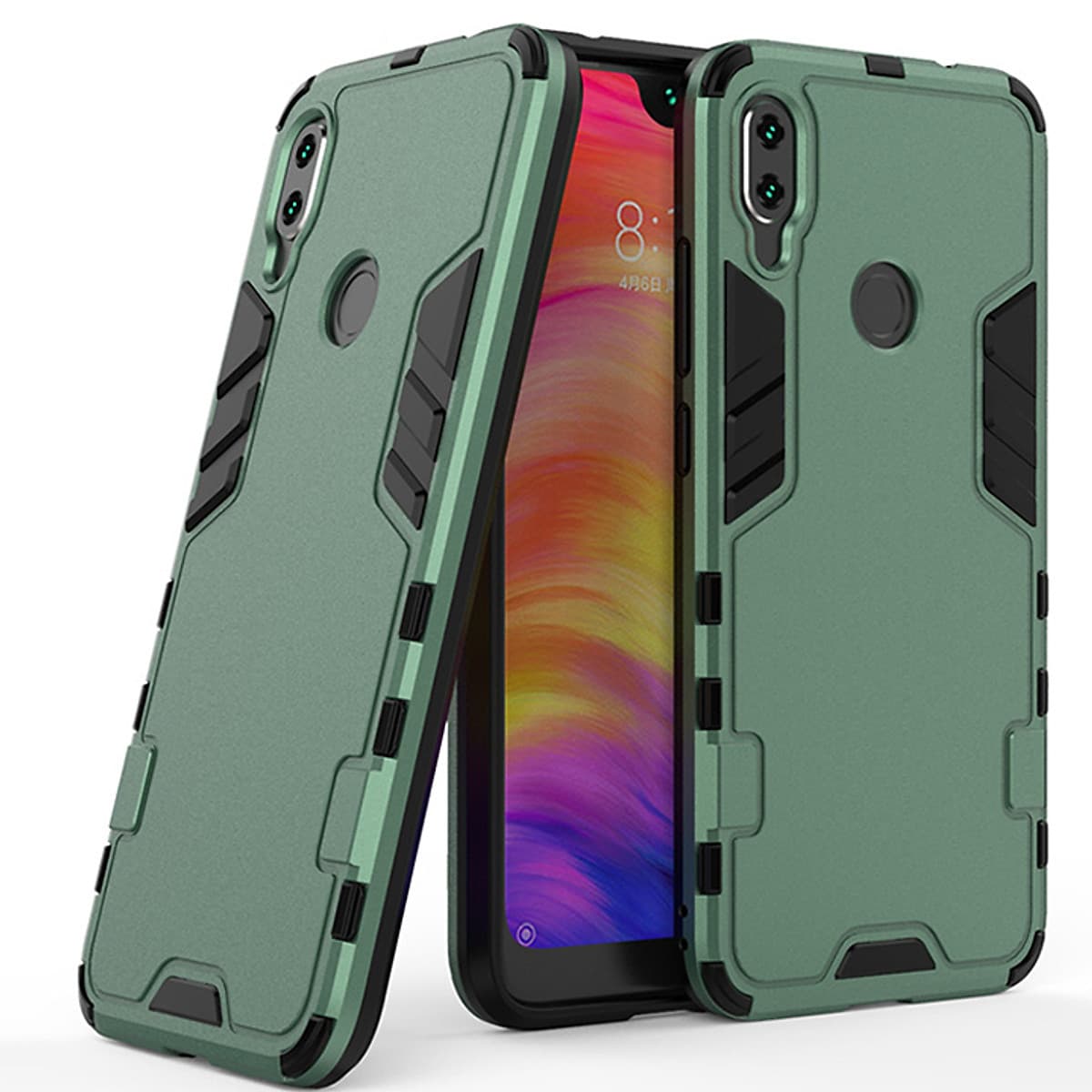 Ốp lưng cho Xiaomi Redmi Note 7 - iRON - MAN - Nhựa PC cứng viền dẻo chống sốc VER 2