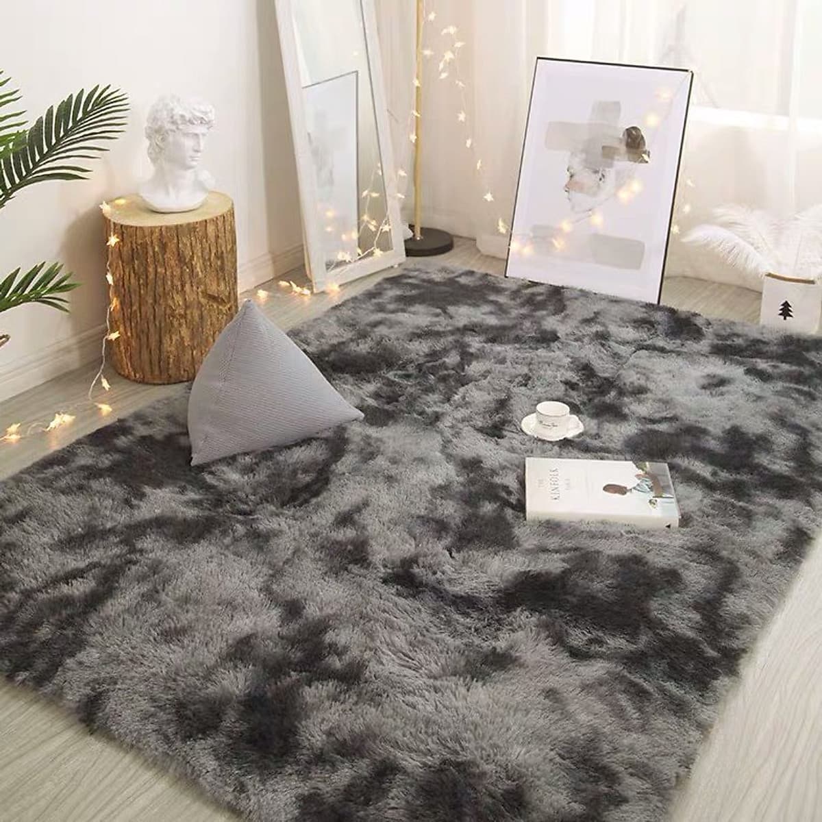 Thảm Lông Dài Trải Sàn Cao Cấp Kiểu Loang