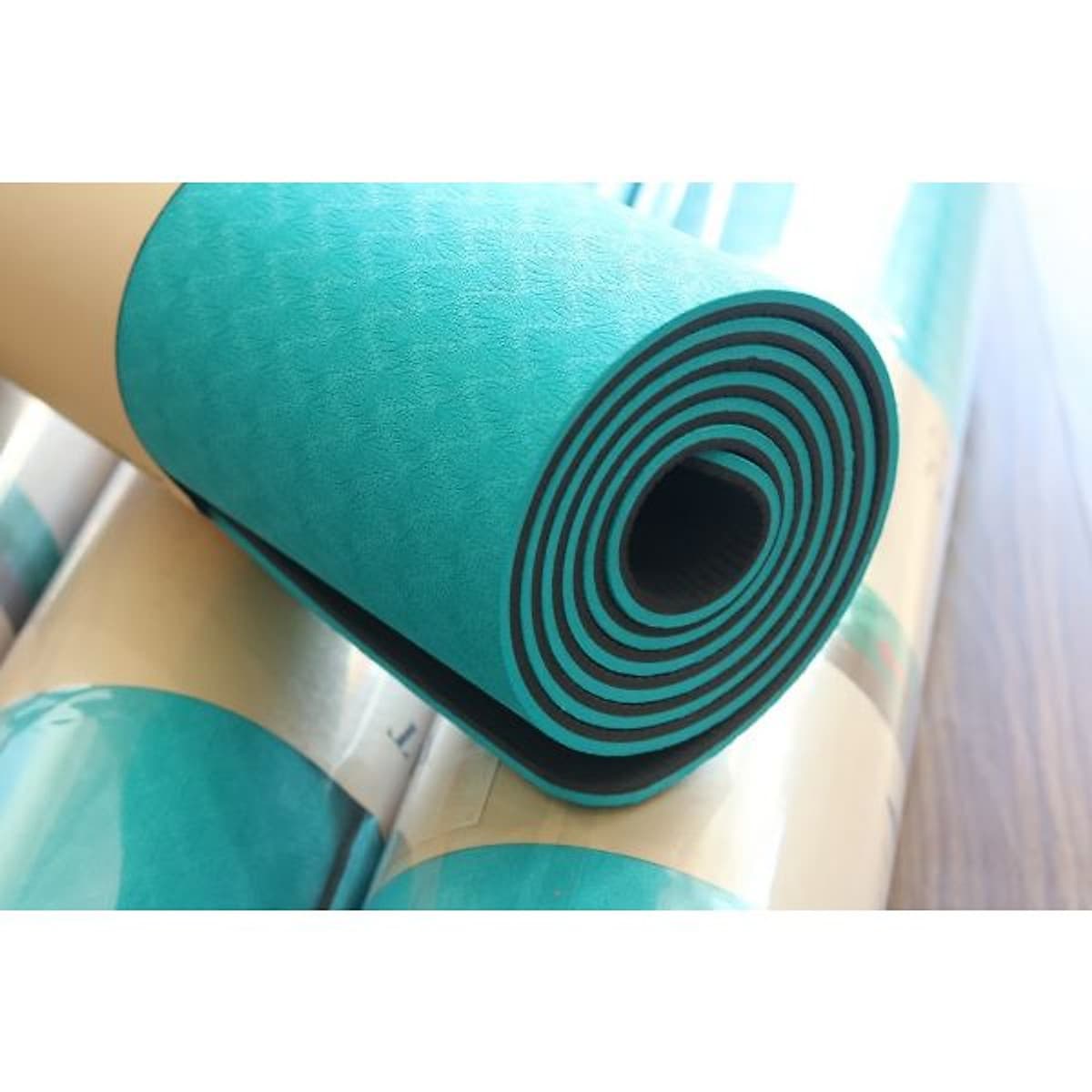 Thảm tập YOGA TPE Cao Cấp 2 lớp- 6mm dộ bám cao , chống trơn trượt 
