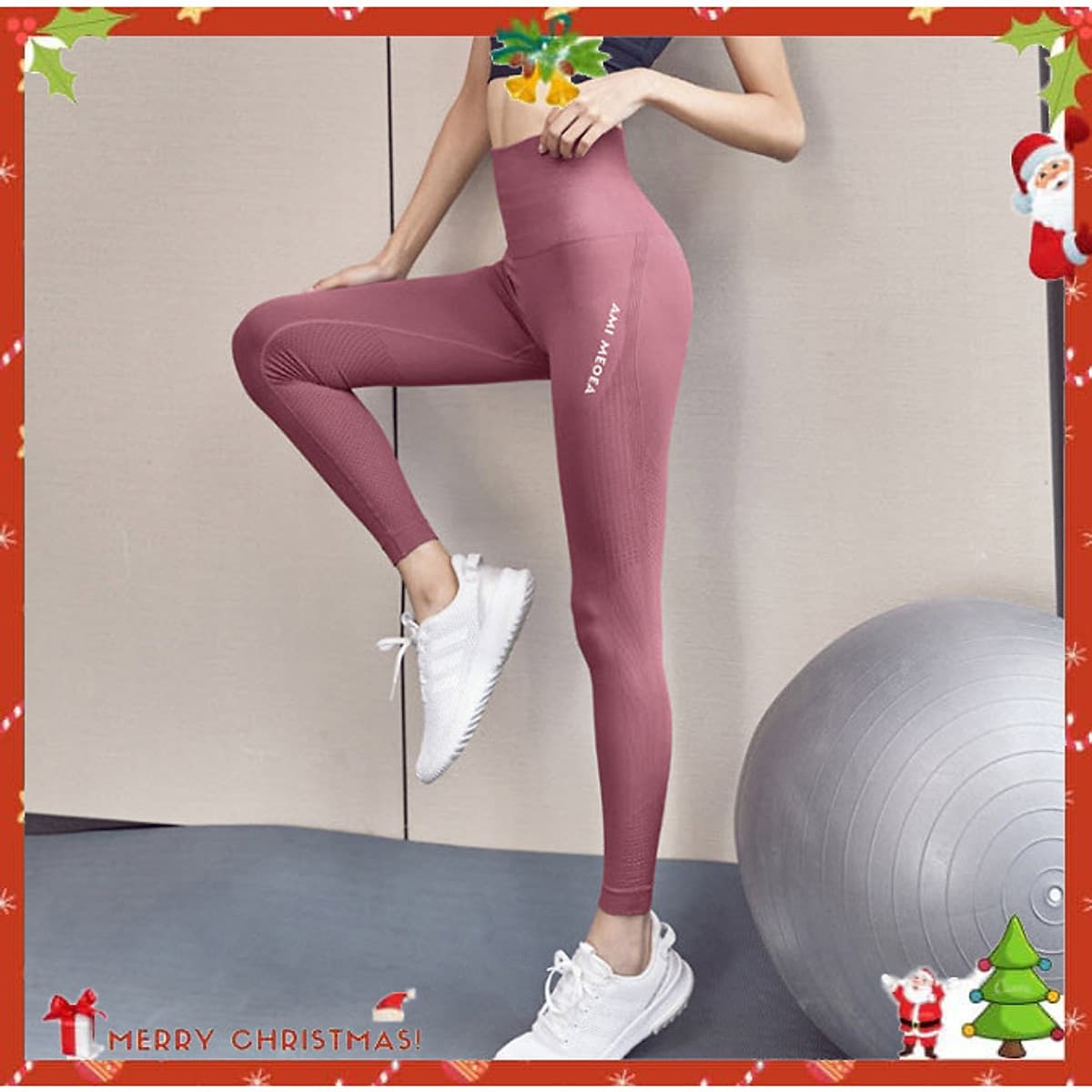 Quần legging nữ CLEACCO  tập gym, quần yoga chất vải Dệt thoáng mát , co giãn 4 chiều 
