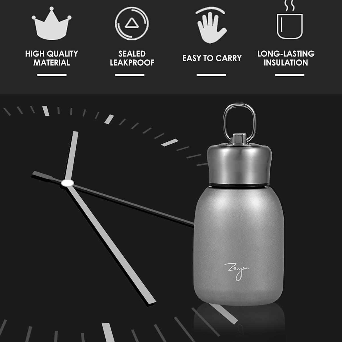 Bình Nước Giữ Nhiệt Có Móc Treo (300ml)