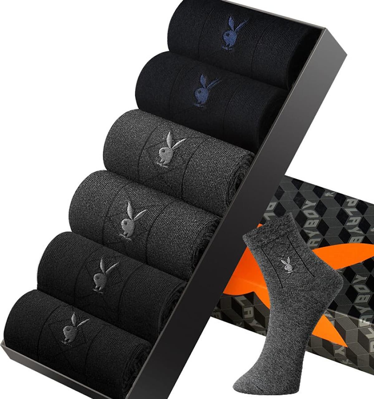Hộp 6 Đôi Tất Nam Thoáng Khí Playboy