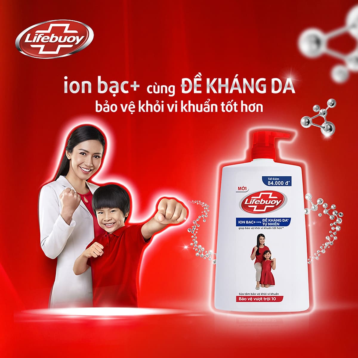 Sữa Tắm Lifebuoy Bảo Vệ Vượt Trội 10 (1.1Kg)