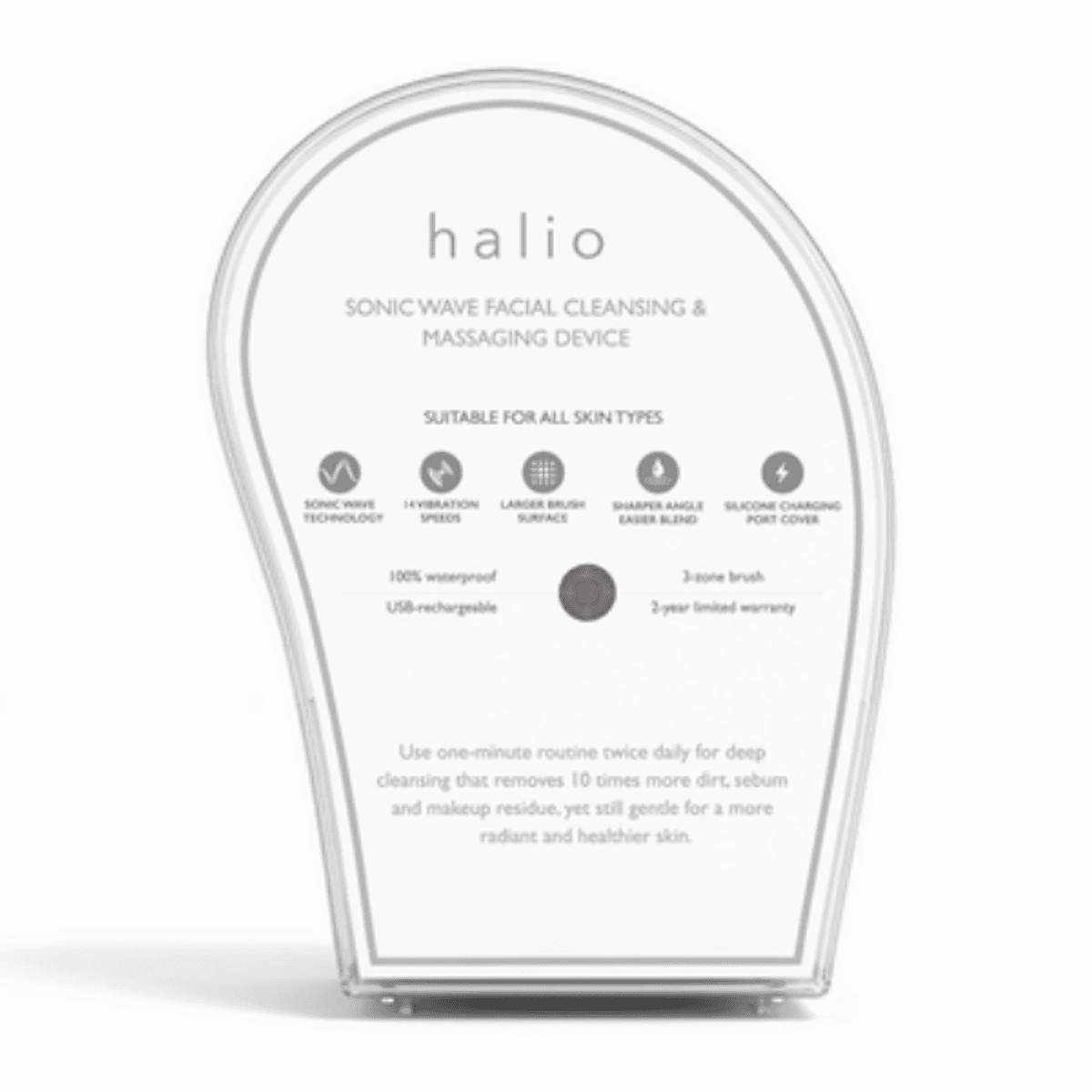 Máy Rửa Mặt Và Mát Xa Da Mặt Halio Facial Cleansing & Massaging Device