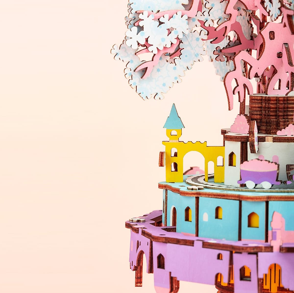 Đồ chơi lắp ráp gỗ 3D Mô hình Hộp nhạc Music Box AM41-AM45