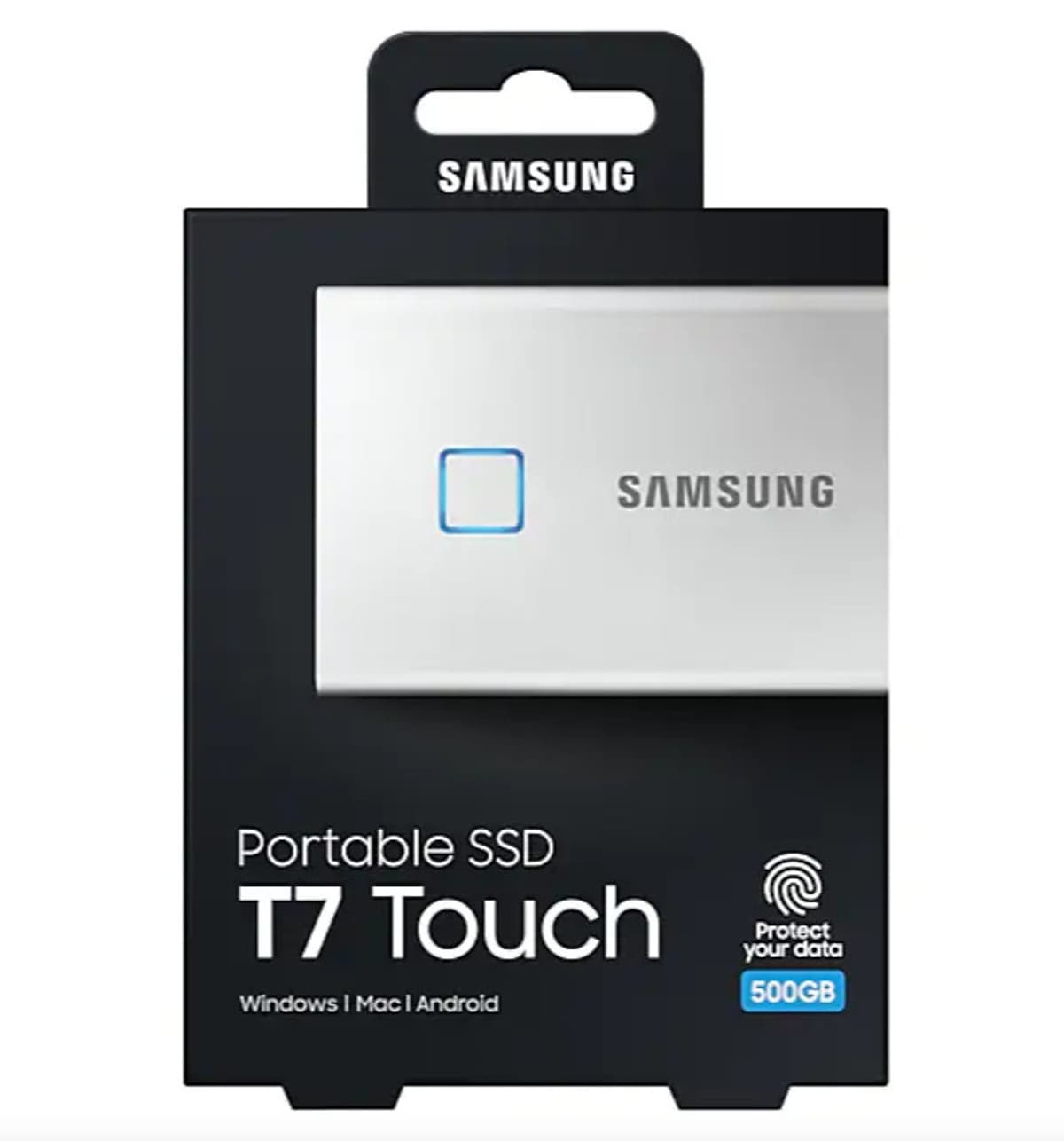 Ổ Cứng Di Động Samsung Portable SSD T7 Touch 500GB MU-PC500 - Hàng Chính Hãng