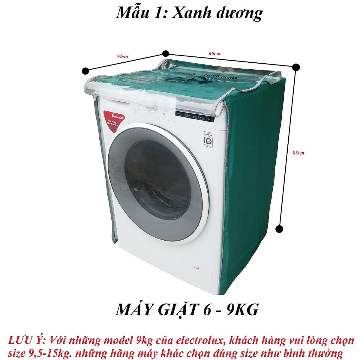 Vỏ bọc máy giặt, máy sấy chống mưa nắng chất liệu vải dù cao cấp