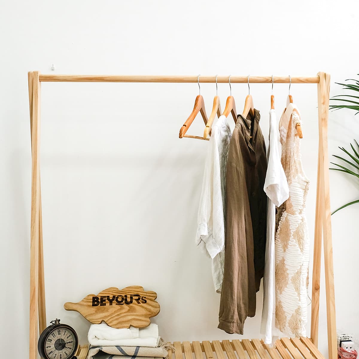 Giá Treo Quần Áo Gỗ 2 Tầng Size L A Hanger 2FL Nội Thất Kiểu Hàn BEYOURs - Gỗ Tự Nhiên