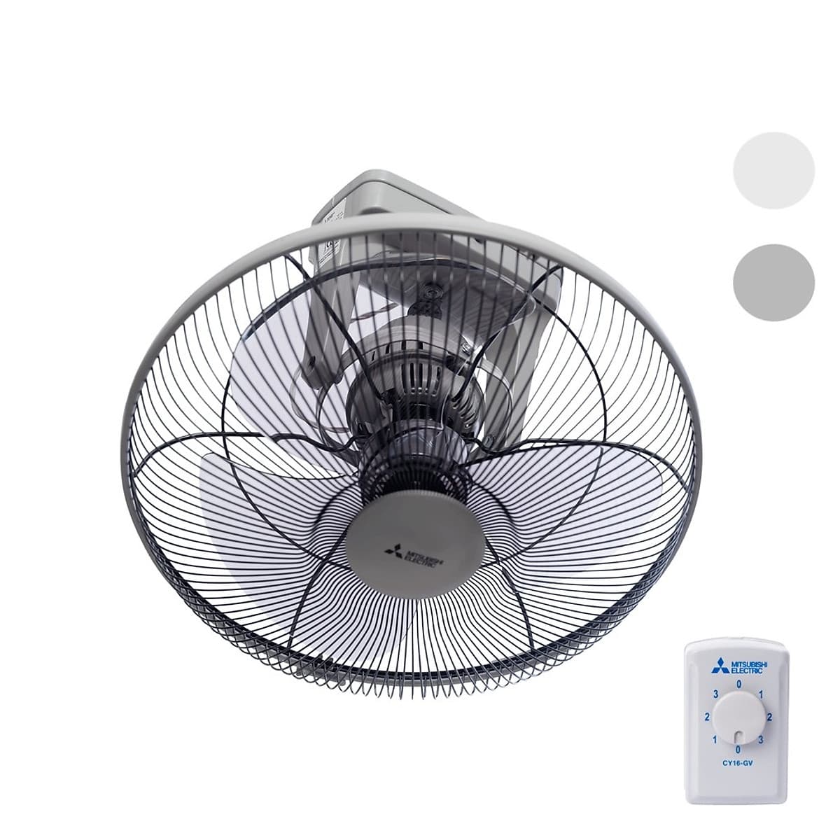 Quạt đảo trần MITSUBISHI CY16-GV SF-GY màu xám  49W cao cấp Made in Thailand- Hàng chính hãng 