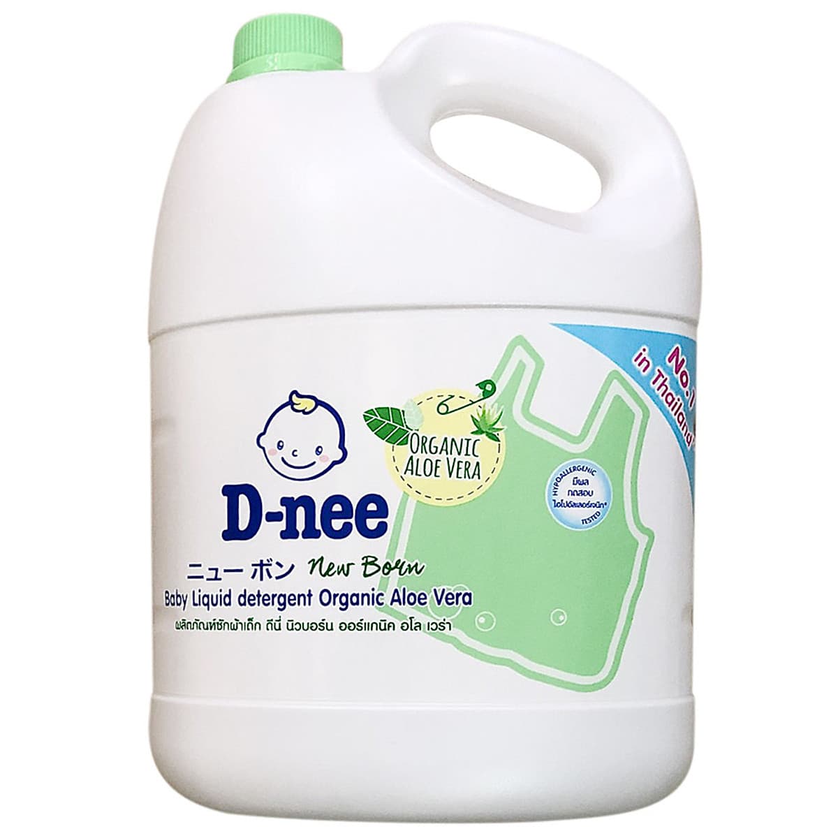 Dung Dịch Giặt Quần Áo Cho Bé D-Nee - Chai 3000ml (Xanh lá)