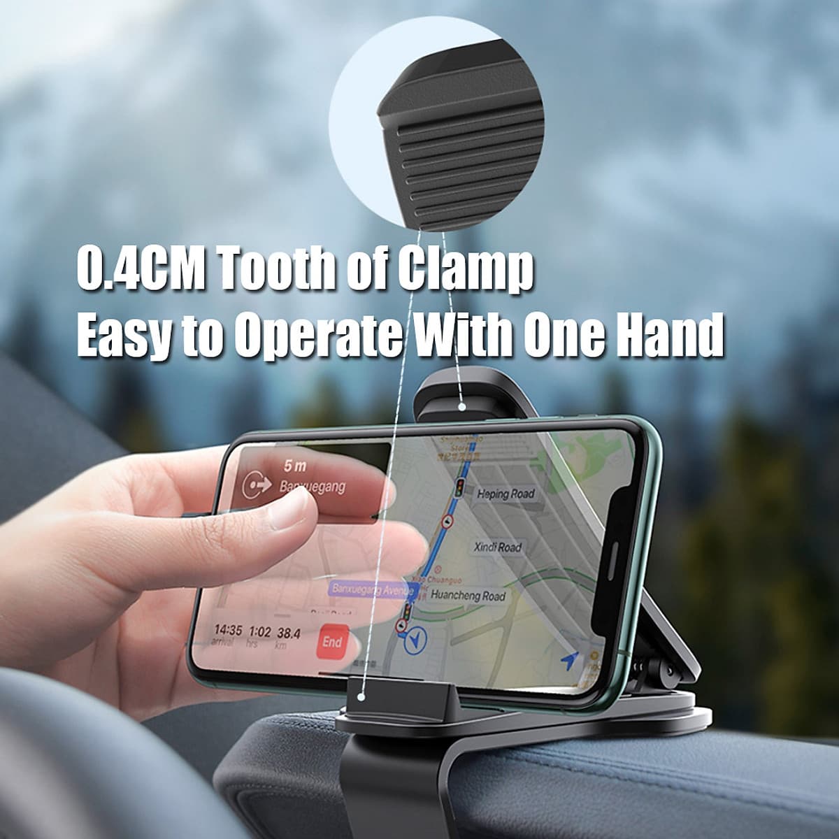 Xiaomi Youpin Baseus Vehicle Holder Wide Mouth Pro Steel Bracket For Hand Phones Mobile Phone 4.7~6.5 inch