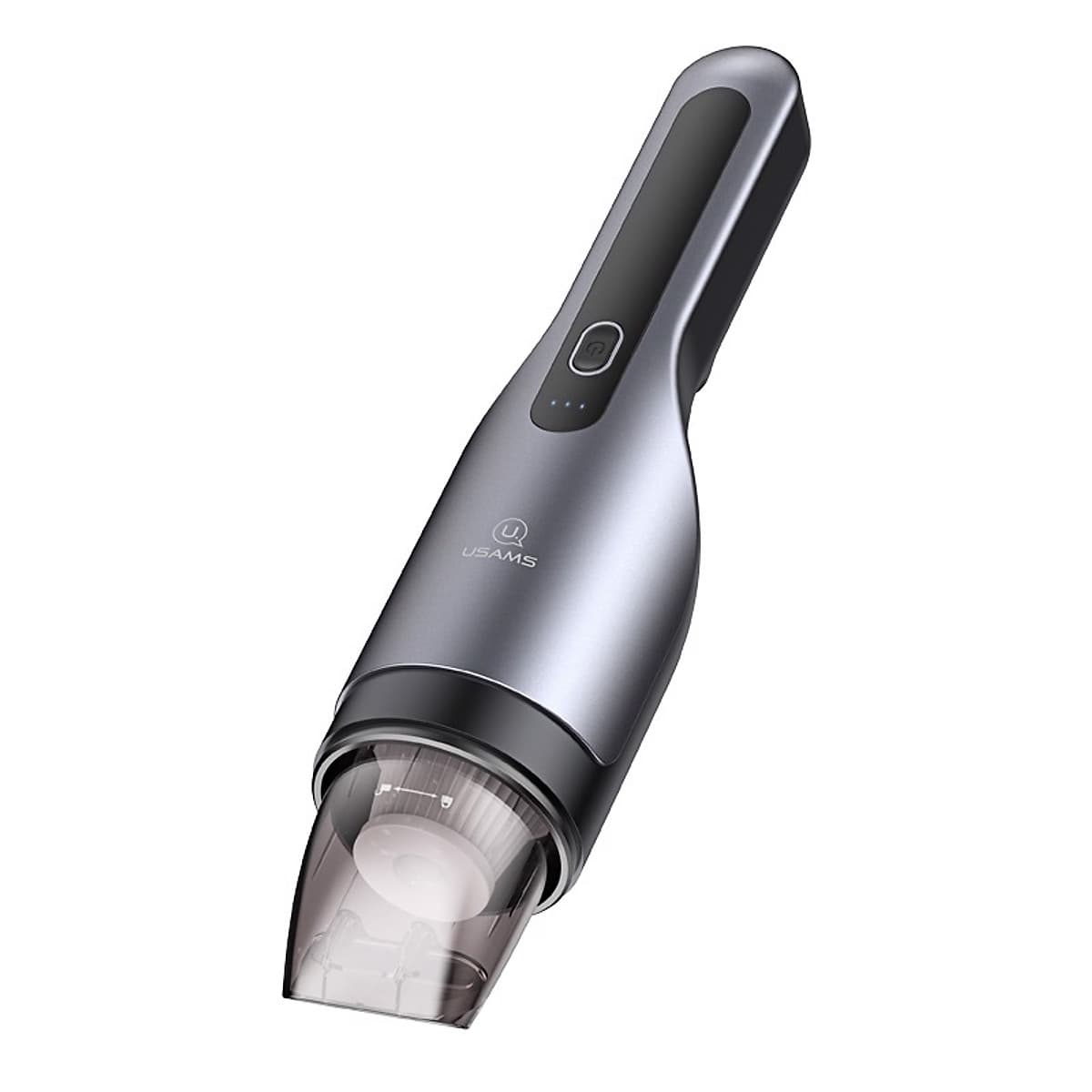 Máy hút bụi cầm tay mini cho xe hơi, nhà ở USAMS US-ZB108 (tích hợp pin sạc lại 2000mAh) - Hàng chính hãng