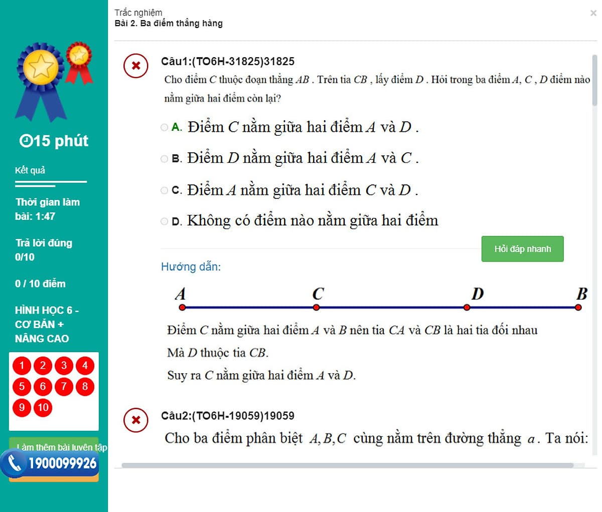 Khóa học HÌNH HỌC 6 - CƠ BẢN + NÂNG CAO thầy Quốc Sơn - 06 tháng